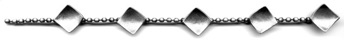 JESTER $190-bracelet of concave squares with mizzy texture on ball chain (7 1/2" long) JESTER $190-bracelet of concave squares with mizzy texture on ball chain (7 1/2" long)